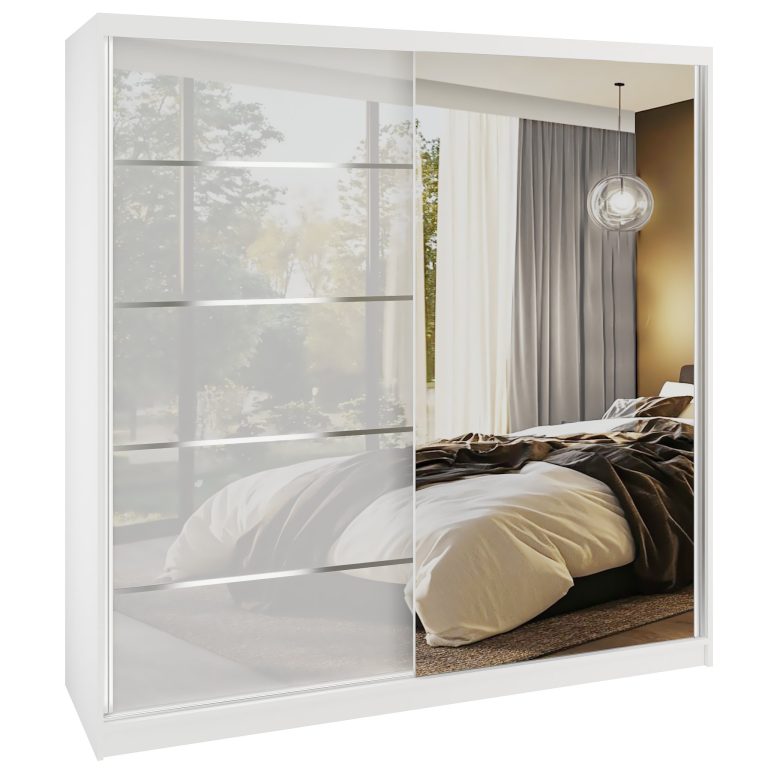 Szafa przesuwna SERENITY 200 cm biała połysk Producent MGB SERENITY SZP5/0/W/W/0/HIAL