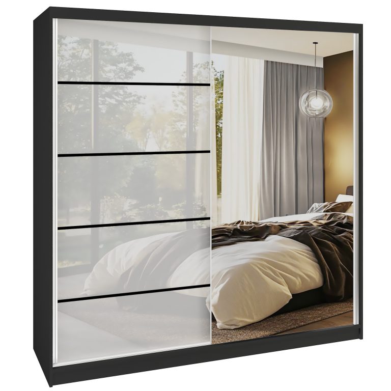 Szafa przesuwna SERENITY 200 cm biała połysk Producent MGB SERENITY SZP5/0/B/W/0/HIAL