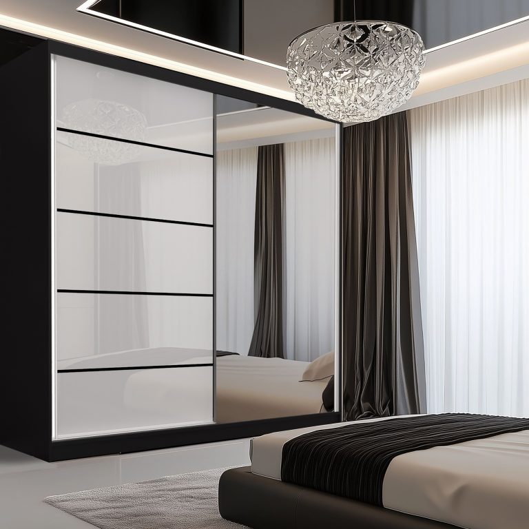 Szafa przesuwna SERENITY 200 cm biała połysk Producent MGB SERENITY SZP5/0/B/W/0/HIAL