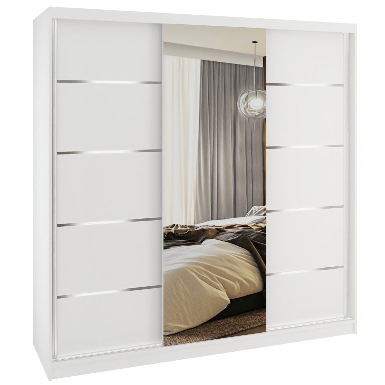 Szafa przesuwna SERENITY 200 cm biała mat Producent MT SERENITY SZP5/0/W/W/0/HIAL