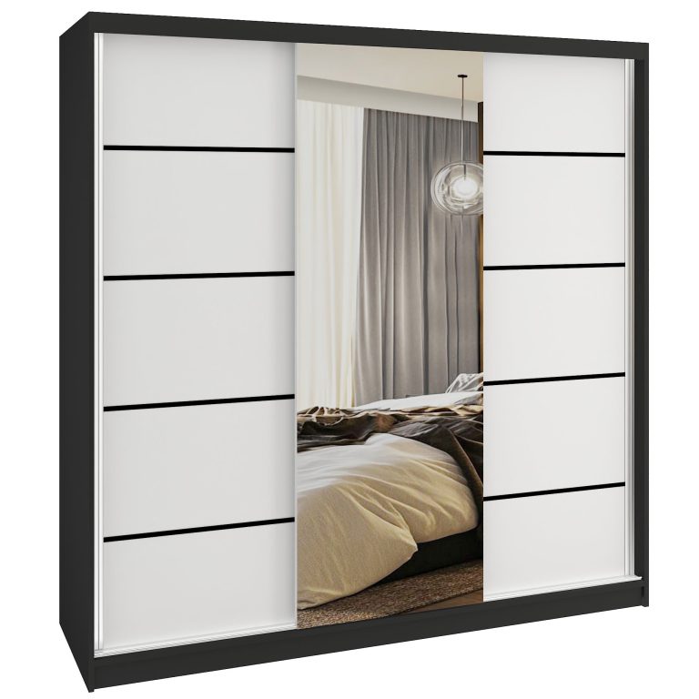 Szafa przesuwna SERENITY 200 cm biała mat Producent MT SERENITY SZP5/0/B/W/0/HIAL