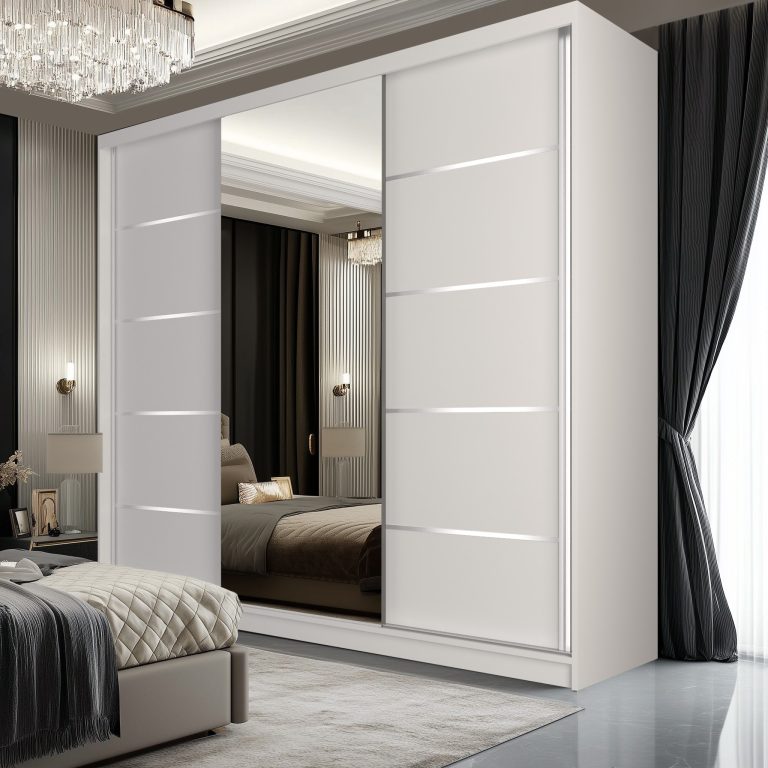 Szafa przesuwna SERENITY 200 cm biała mat Producent MT SERENITY SZP5/0/W/W/0/HIAL