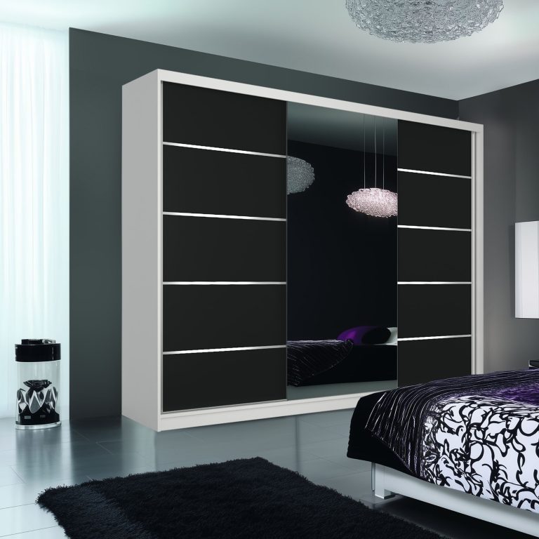 Szafa przesuwna SERENITY 200 cm czarna mat Producent MT SERENITY SZP5/0/W/B/0/HIAL