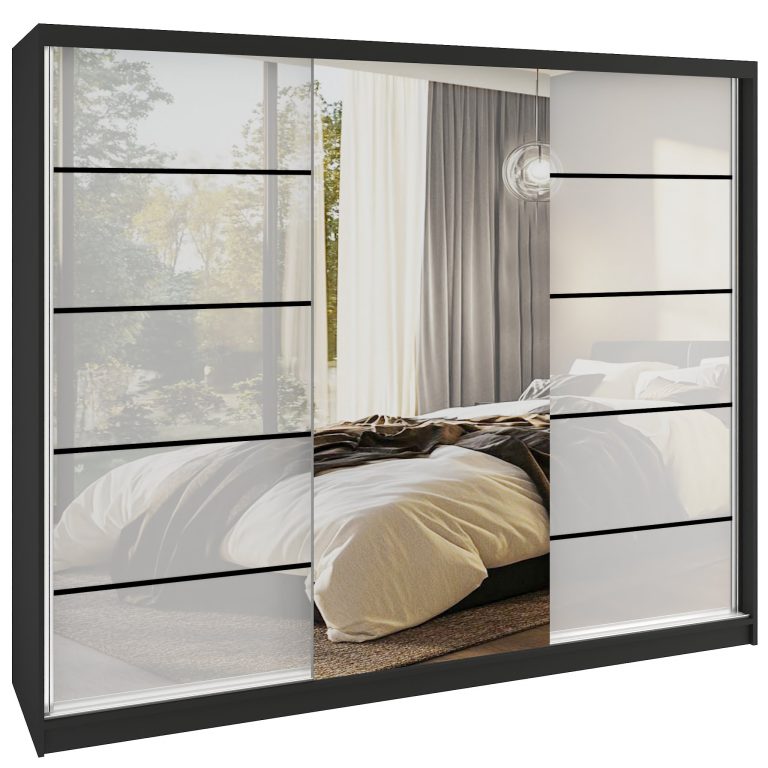 Szafa przesuwna SERENITY 200 cm biała połysk Producent MTG SERENITY SZP5/0/B/W/0/HIAL