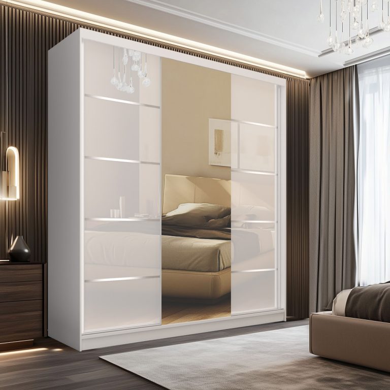 Szafa przesuwna SERENITY 200 cm biała połysk Producent MTG SERENITY SZP5/0/W/W/0/HIAL