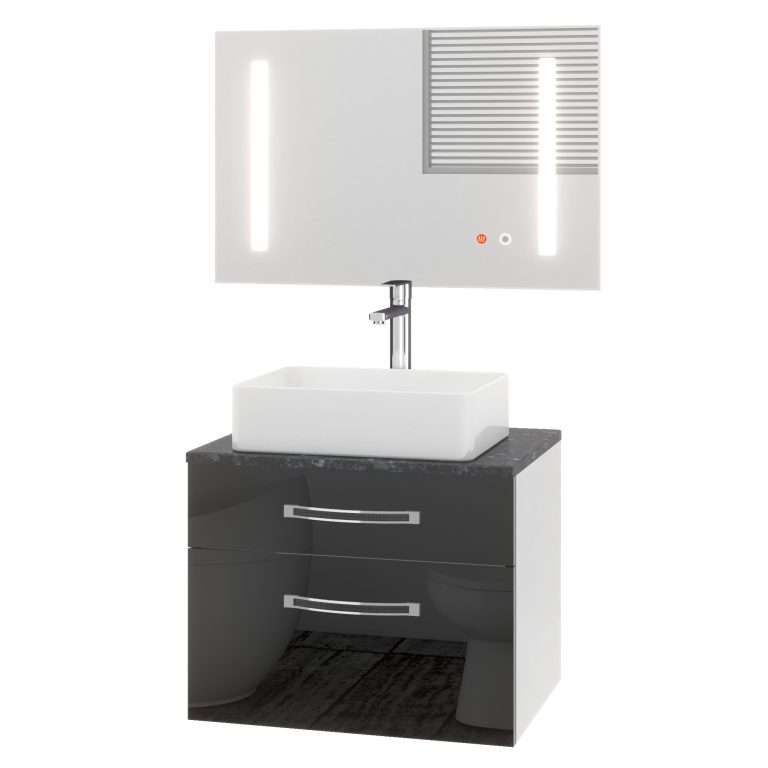 Zestaw mebli łazienkowych Euphoria EUP P 60/0/W/B/0/BK/MB