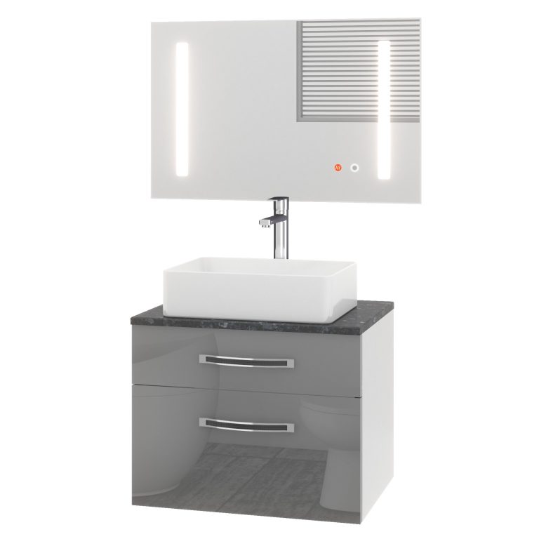 Zestaw mebli łazienkowych Euphoria EUP P 60/0/W/S/0/BK/MB