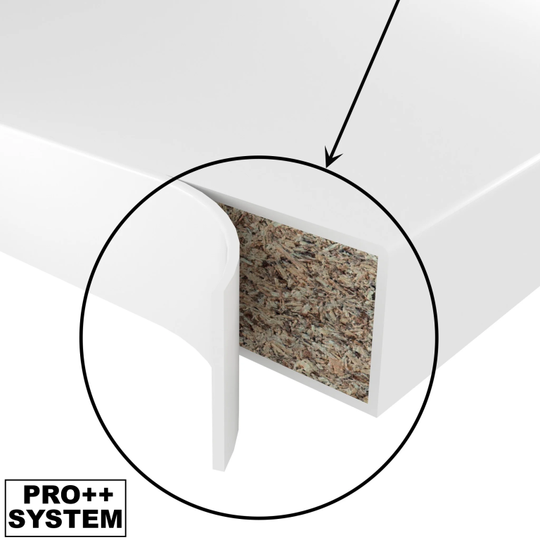 Meble kuchenne Premium Full Version 360 cm białe połysk z blatem Producent INF NAOMI/0/WT/W/B/B1