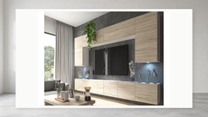 Meblościanki Comfort Belini - Meblościanka 200, 250 czy 300 cm: jak dobrać szerokość do salonu