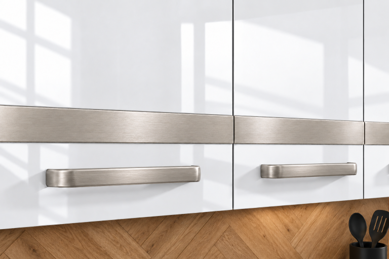 Meble kuchenne Prestige 360 cm biały połysk z blatem Producent INF P Pablo/0/WT/W/0/C1/SL
