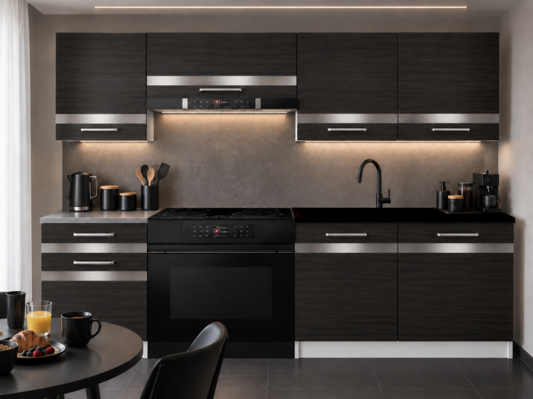 Meble kuchenne Prestige 180 cm heban królewski bez blatu Producent TOR P Leonardo/0/WT/HK/BB/C1/SL